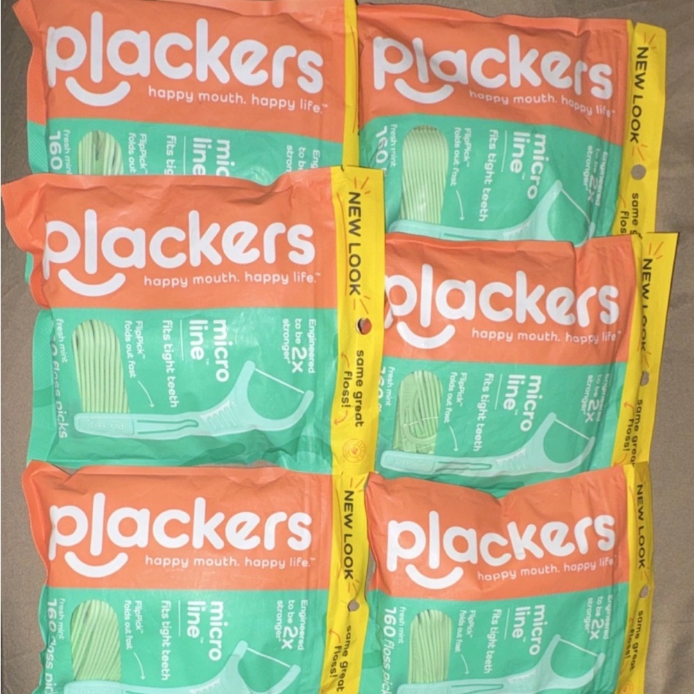 Micro Line Floss Picks – Pack of 6 (Green/Orange)